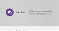 Desktop Screenshot of merriamtech.com