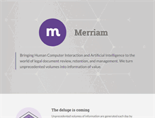 Tablet Screenshot of merriamtech.com